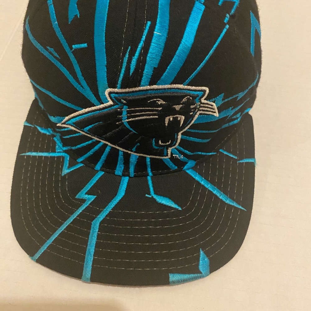 CAROLINA PANTHERS STARTER Black and Blue Wool Cap - Picture 10 of 14